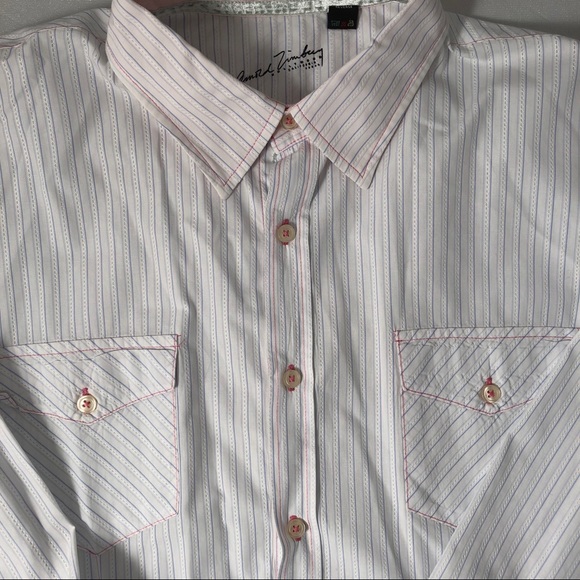 Arnold Zimberg pinstriped button down shirt - Picture 4 of 7